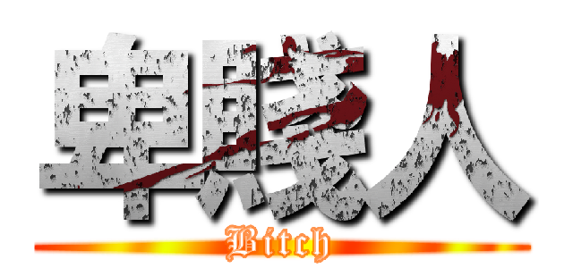 卑賤人 (Bitch)