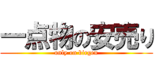 一点物の安売り (only on birgen)