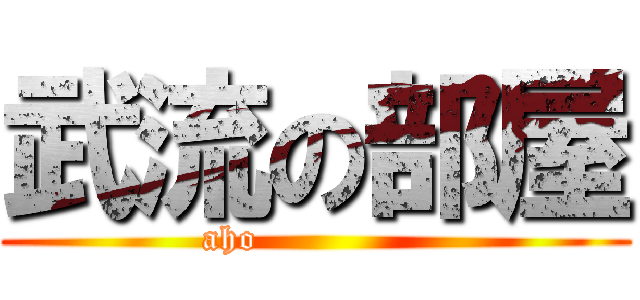 武流の部屋 (aho              )