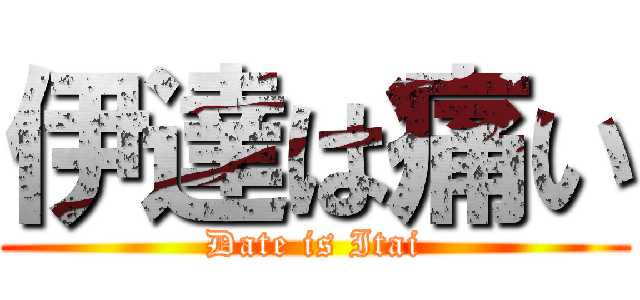 伊達は痛い (Date is Itai)