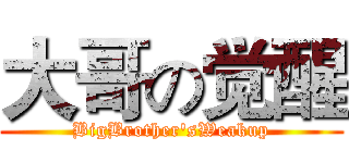 大哥の觉醒 (BigBrother'sWeakup)