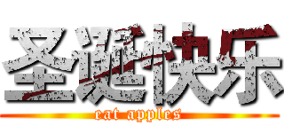 圣诞快乐 (eat apples)