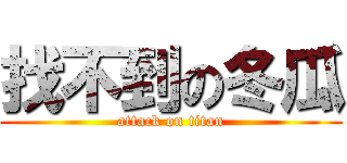 找不到の冬瓜 (attack on titan)