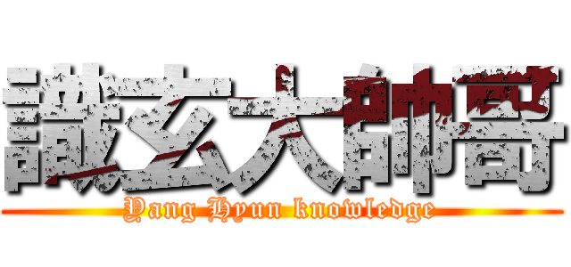 識玄大帥哥 (Yang Hyun knowledge)