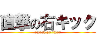 直撃の右キック (attack on titan)