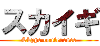スカイギ (Skype conference)