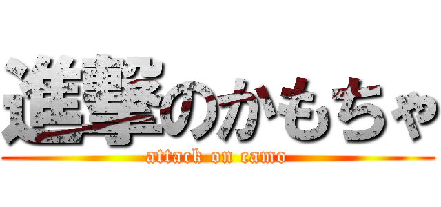 進撃のかもちゃ (attack on camo)