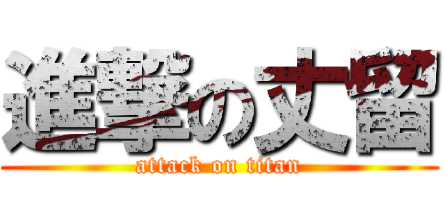 進撃の丈留 (attack on titan)