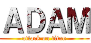 ＡＤＡＭ (attack on titan)