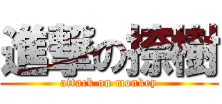 進撃の捺樹 (attack on monkey)