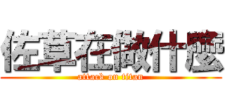 佐草在做什麼 (attack on titan)