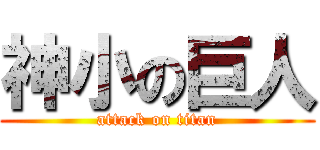 神小の巨人 (attack on titan)