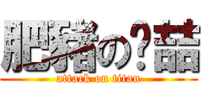肥豬のㄚ喆 (attack on titan)