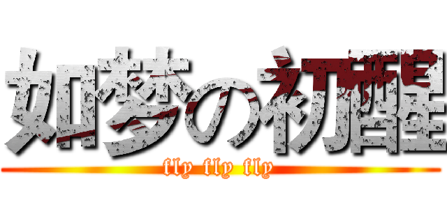 如梦の初醒 (fly fly fly)