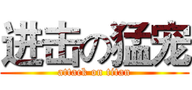 进击の猛宠 (attack on titan)