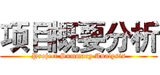 项目概要分析 (Project Summary Analysis)