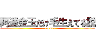 阿達金玉だけ毛生えてる説 (attack on titan)