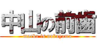 中山の前歯 (maeba is nakayama)