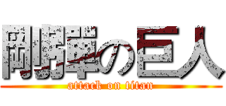 剛彈の巨人 (attack on titan)