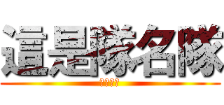 這是隊名隊 (加油各位)