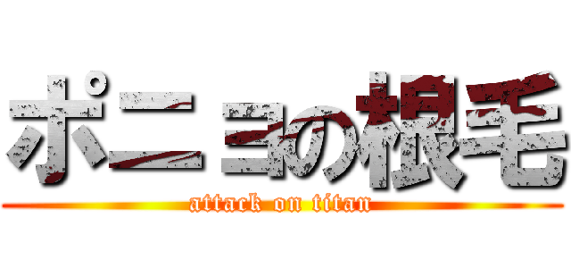 ポニョの根毛 (attack on titan)