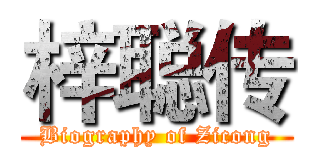 梓聪传 (Biography of Zicong)