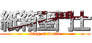 紙箱聖鬥士 (king of world)