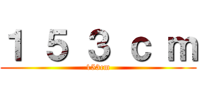 １ ５ ３ ｃ ｍ (153cm)