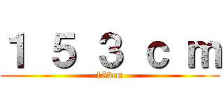 １ ５ ３ ｃ ｍ (153cm)