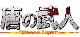 唐の武人 (china on buzinn)