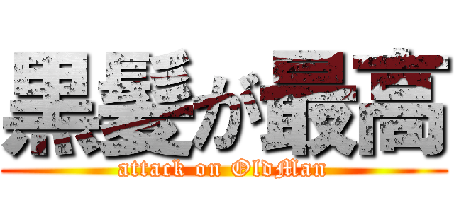 黒髪が最高 (attack on OldMan)