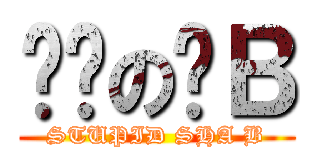 傻傻の傻Ｂ (STUPID SHA B)