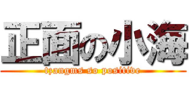 正面の小海 (tzangms so positive)