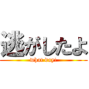 逃がしたよ (what day!)