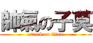 帥氣の子莫 (attack on titan)