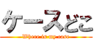 ケースどこ (Where is my case)