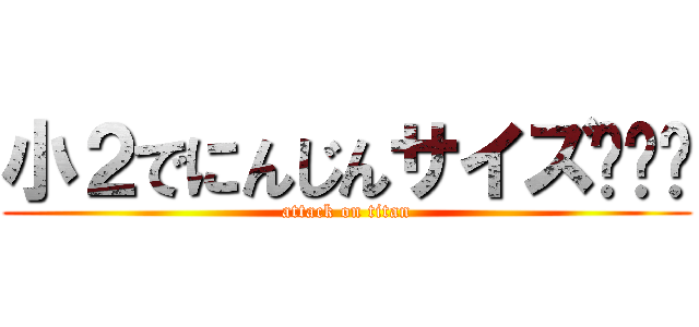 小２でにんじんサイズ🍄‍🟫 (attack on titan)