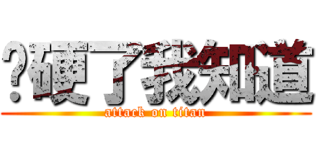 你硬了我知道 (attack on titan)