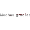 Ｍｕｃｈａｓ ｇｒａｃｉａｓ ()