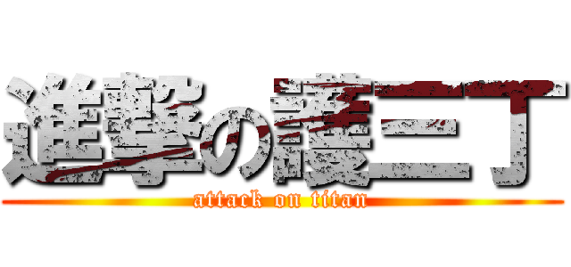 進撃の護三丁 (attack on titan)