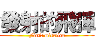 發射的飛彈 (Fired missiles)