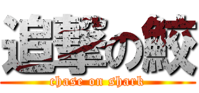 追撃の鮫 (chase on shark)