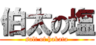 伯太の塩 (salt of hakata)