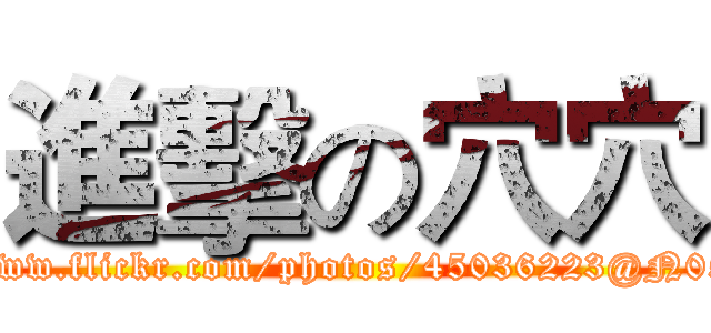 進擊の穴穴 (https://www.flickr.com/photos/45036223@N05/albums)