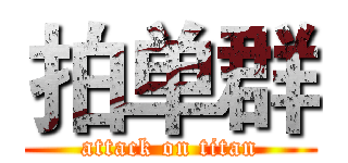 拍单群 (attack on titan)