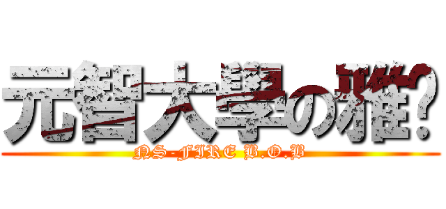 元智大學の雅雯 (NS-FIRE B.O.B)