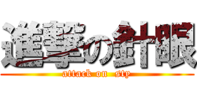 進撃の針眼 (attack on  sty)