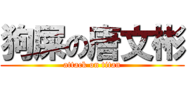 狗屎の唐文彬 (attack on titan)