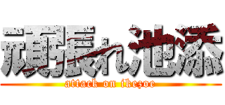 頑張れ池添 (attack on ikezoe)