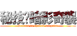 秘技·暗影奇襲 (Secrets in shadow surprise)